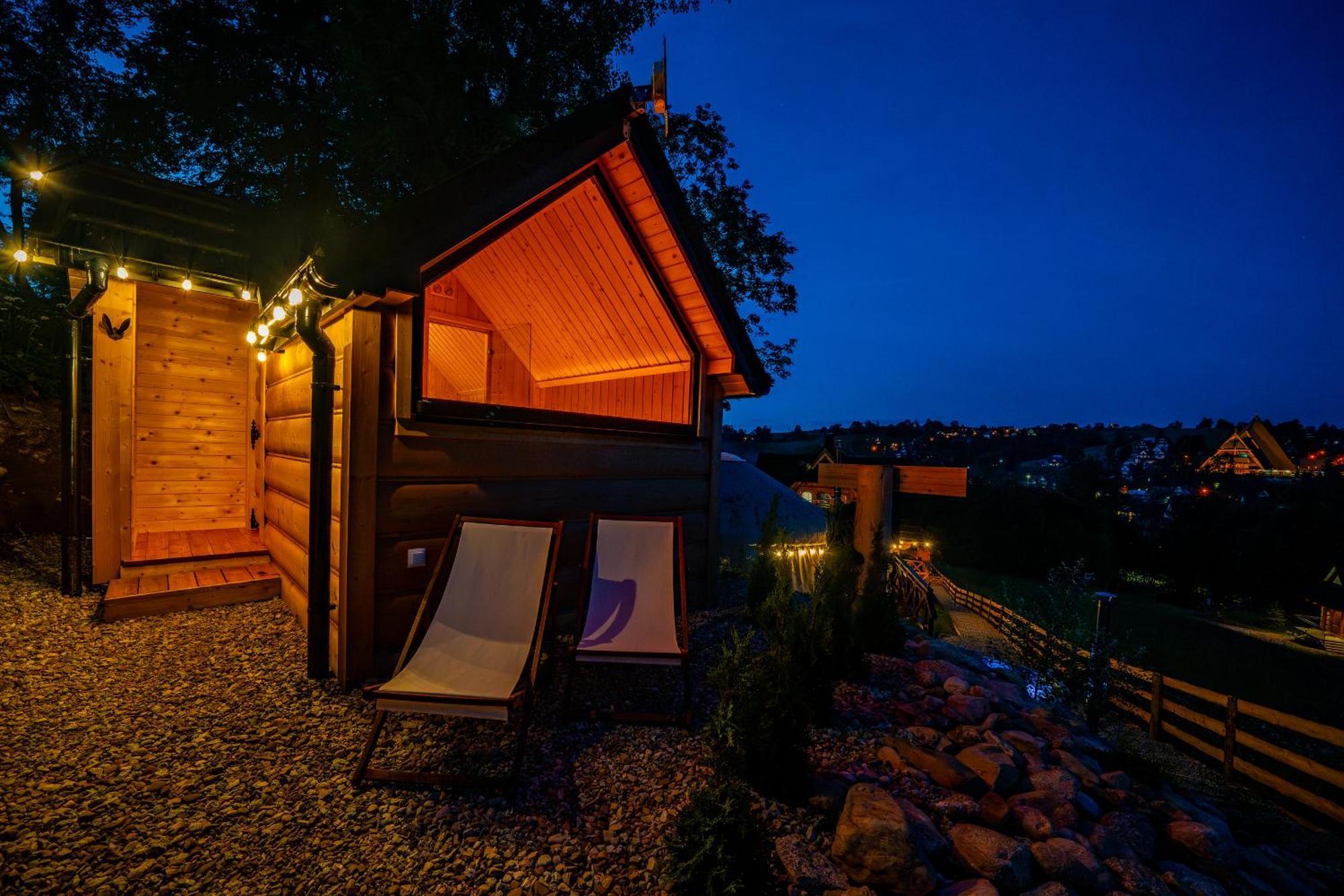 Jurta Na Wypasie - Luksusowy Namiot Z Widokiem Na Gory - Jacuzzi, Sauna, Split Ac, Private, Star View Zakopane Kültér fotó