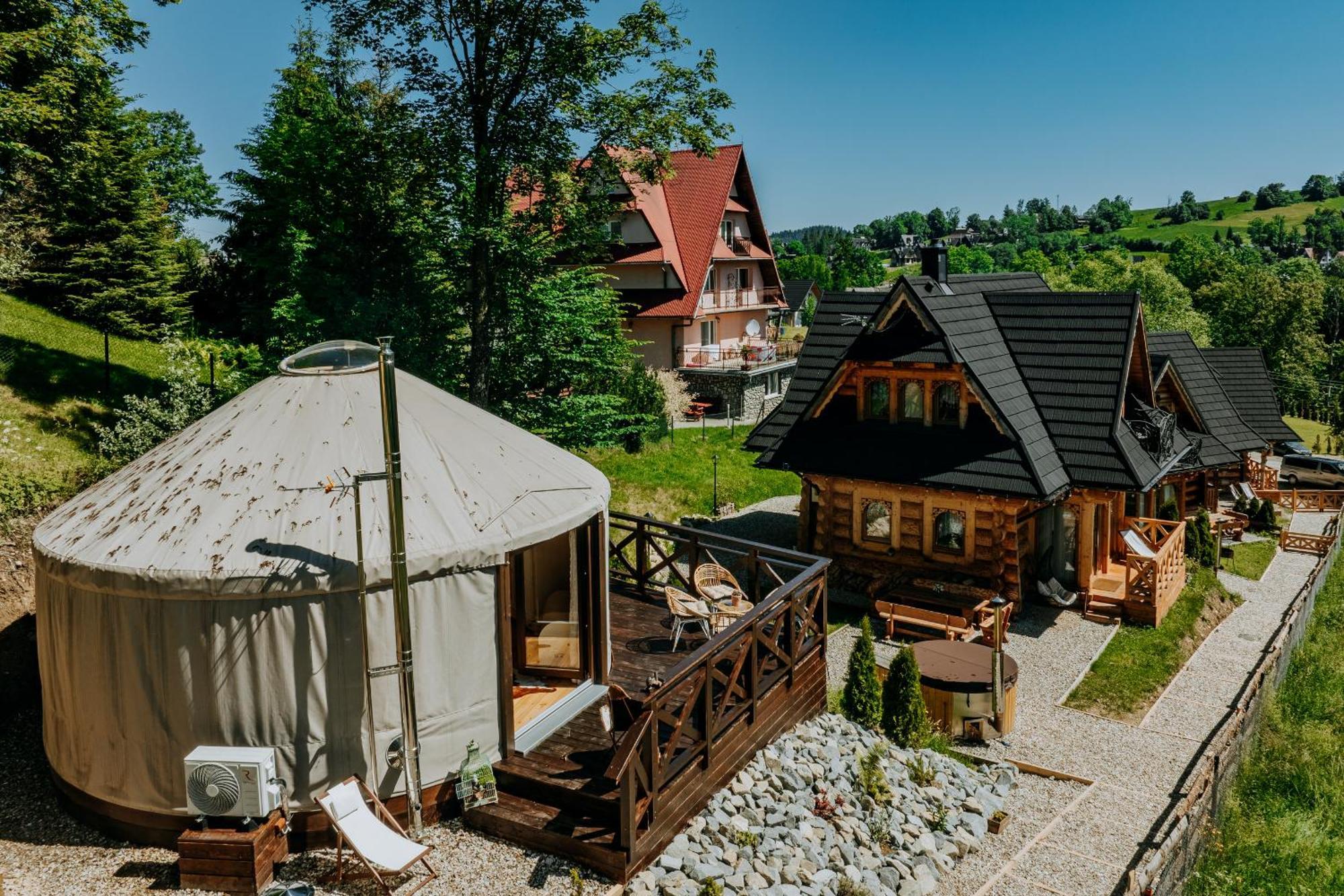 Jurta Na Wypasie - Luksusowy Namiot Z Widokiem Na Gory - Jacuzzi, Sauna, Split Ac, Private, Star View Zakopane Kültér fotó