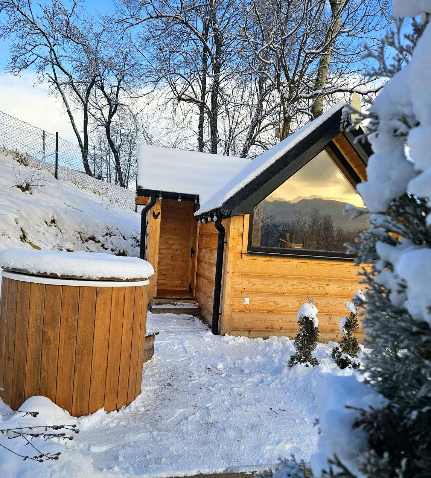 Jurta Na Wypasie - Luksusowy Namiot Z Widokiem Na Gory - Jacuzzi, Sauna, Split Ac, Private, Star View Zakopane Kültér fotó